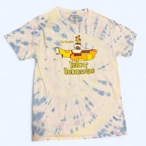 Yellow Submarine tie-dye cotton t-shirt men's small